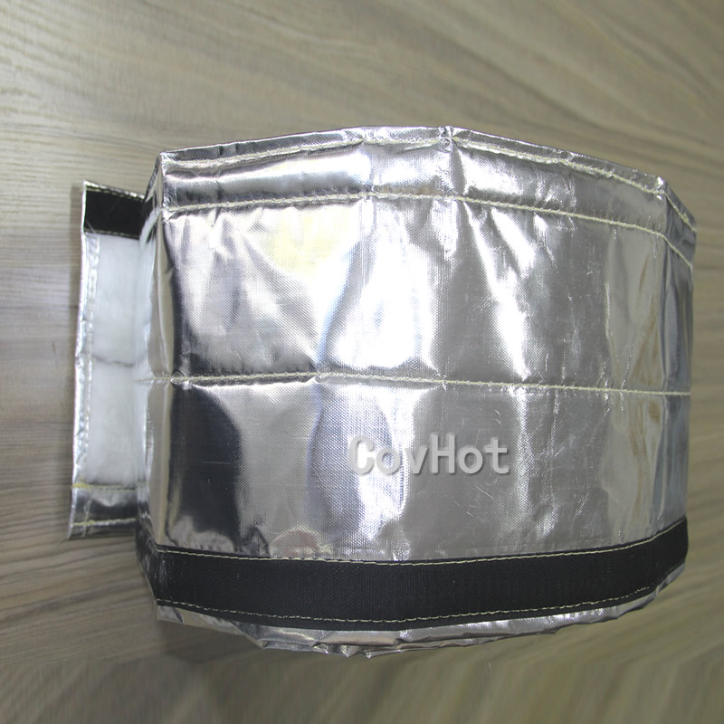 自粘式鋁箔管道保溫隔熱套 耐高溫可拆卸管道保溫衣 方便拆裝