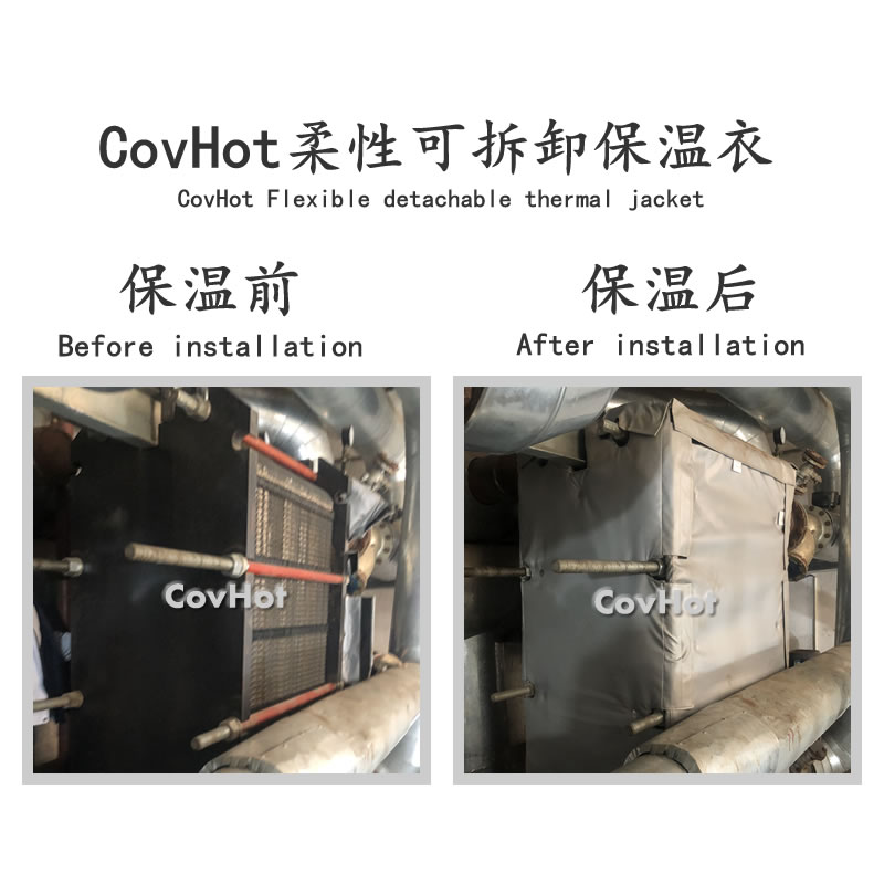 換熱站板式換熱器節能保溫套 熱力公司適用 耐高溫防火防凍